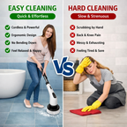 Electric Cleaning Brush (JY-6010) - 9 Heads, Cordless, Rechargeable - DESKORA
