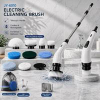 Electric Cleaning Brush (JY-6010) - 9 Heads, Cordless, Rechargeable - DESKORA